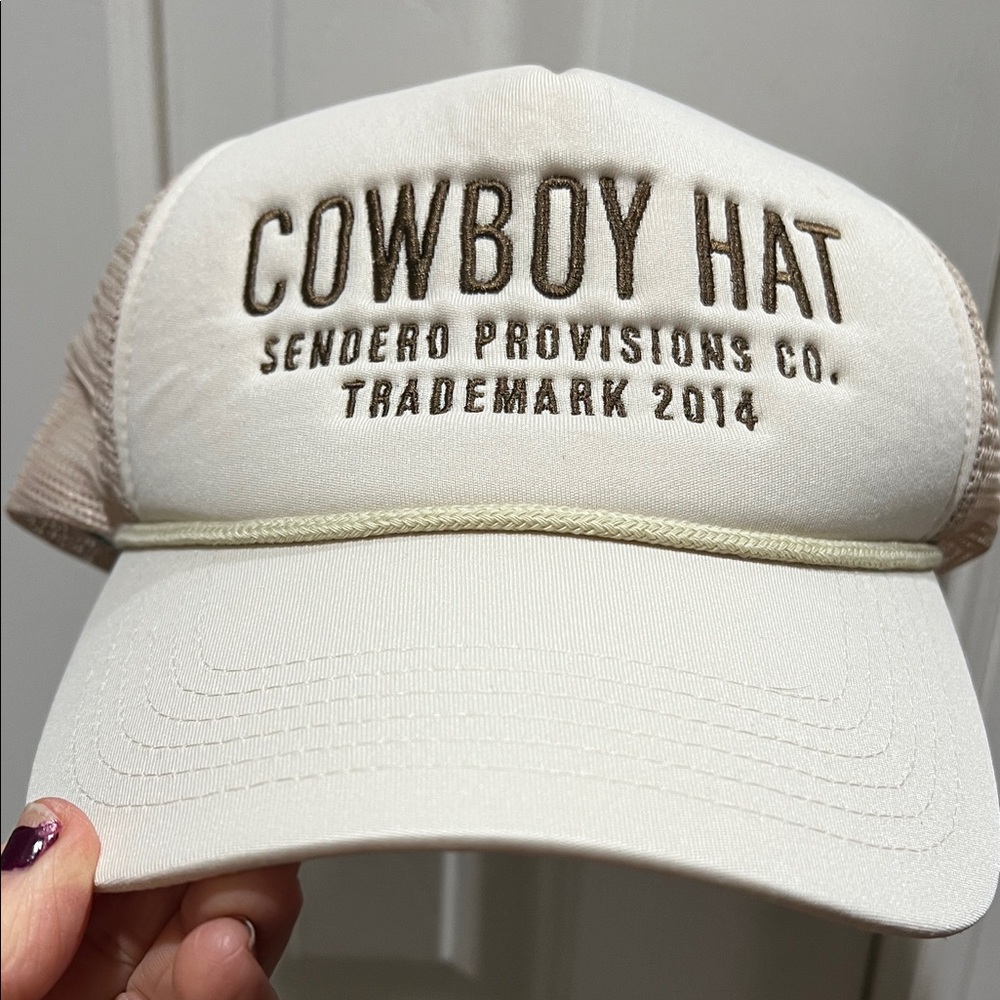 Cream Trucker Hat